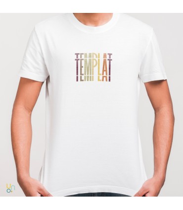 unonou camiseta templat unisex