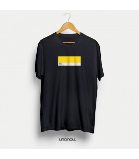unonou samarreta mediterrània groc unisex negra