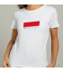unonou camiseta mediterrània roig entallada