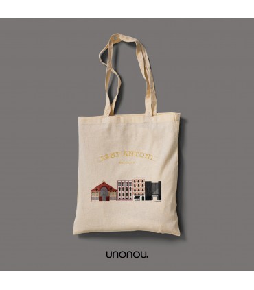unonou tote bag barrio de sant antoni