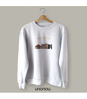 unonou sudadera sant antoni blanca