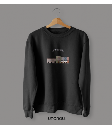 unonou sudadera xàtiva negra