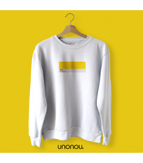 unonou sudadera los colores del mediterráneo groc blanca