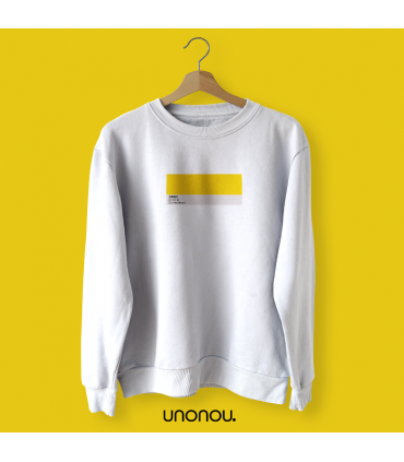 unonou dessuadora els colors de la mediterrània groc blanca