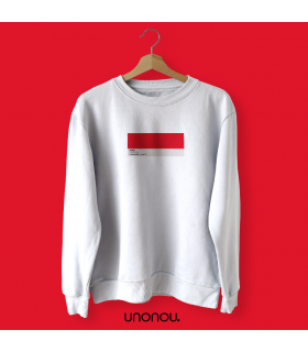 unonou sudadera los colores del mediterráneo roig blanca