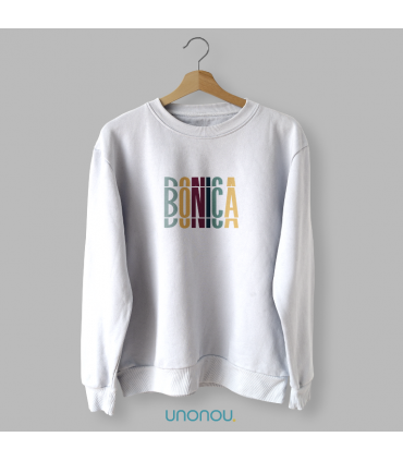 unonou dessuadora bonica blanca