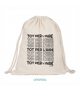 unonou mochila cuerdas tot per l'aire