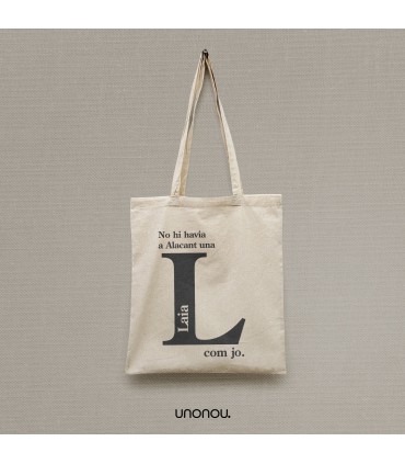 unonou tote bag personalitzable "no hi havia a ..."