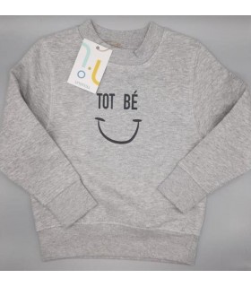 sudadera infantil unonou Tot bé gris