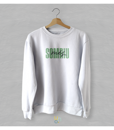 unonou sudadera somriu mes blanca verde