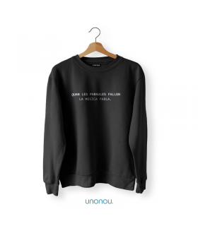 sudadera unonou paraules negra