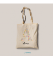 Tote bag - Inicial de Flores - Personalizable