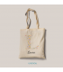 tote bag personalizable inicial con flores unonou