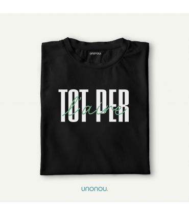 unonou camiseta tot per l'aire negra