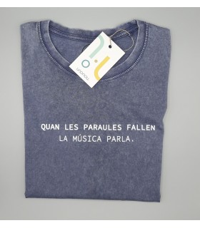 Camiseta - "Quan les paraules fallen, la música parla"