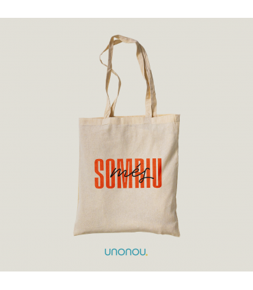 unonou tote bag somriu més taronja