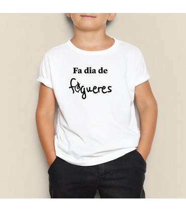 unonou camiseta fa dia de fogueres infantil