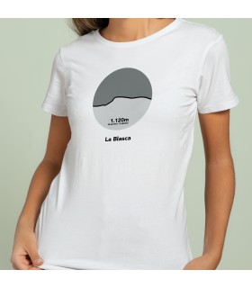 unonou camiseta la blasca blanca entallada