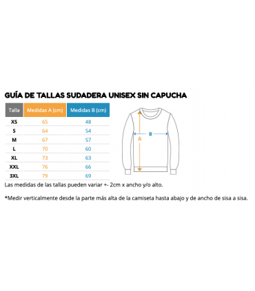 unonou guia talles dessuadora sense caputxa