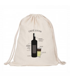 unonou mochila cuerdas café licor