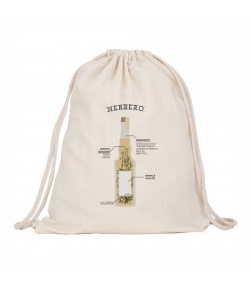 unonou mochila cuerdas herbero